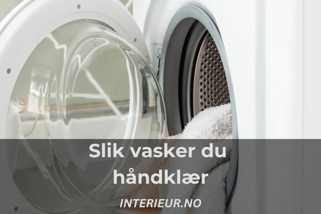 Slik vasker du håndklær